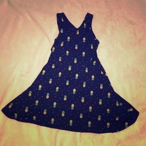 Blue pineapple dress